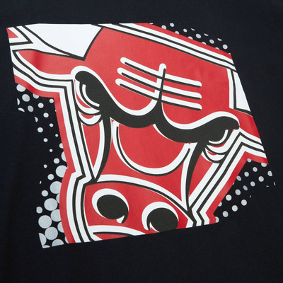 Koszulka Mitchell & Ness Chicago Bulls NBA Big Face 7.0 SS Tee czarna