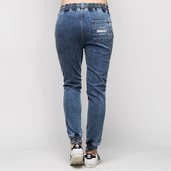 Spodnie damskie jogger Diamante Wear Jogger RM Jeans marble blue