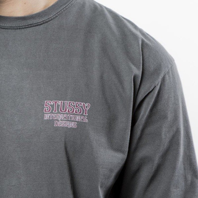 Stussy longsleeve Skull & Roses Pig Dyed LS Tee black