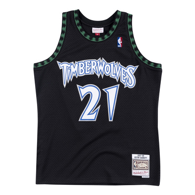 Koszulka Mitchell & Ness Minnesota Timberwolves #21 Kevin Garnett czarna Swingman Jersey