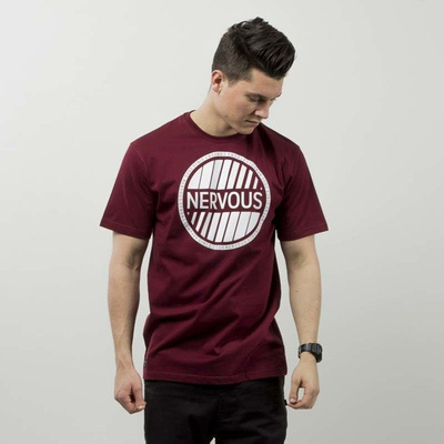T-shirt Nervous Holo maroon