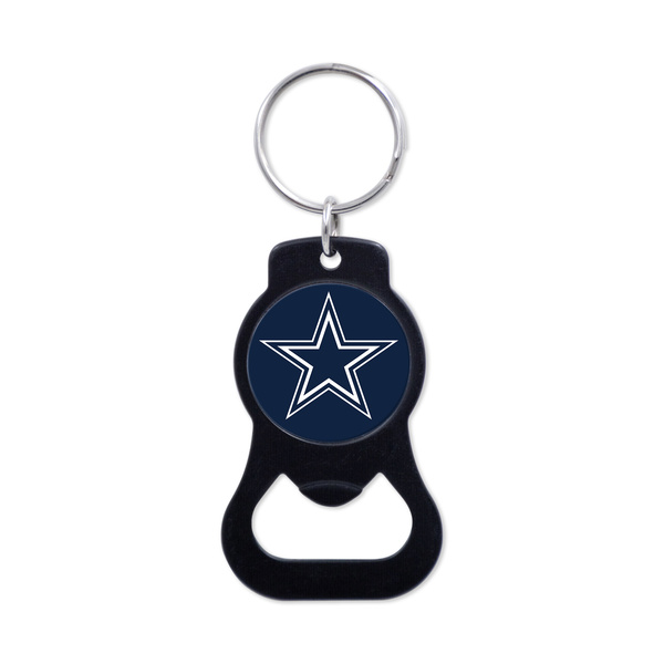WinCraft NFL Black Bottle Opener Key Ring Dallas Cowboys