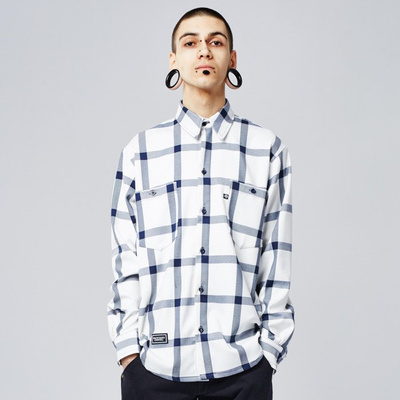 Koszula Backyard Cartel Check Shirt white SS2017