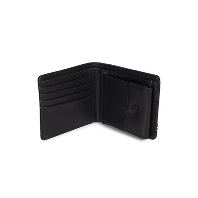 Portfel Herschel Roy Coin XL Leather Wallet black pebbled 10406-01885