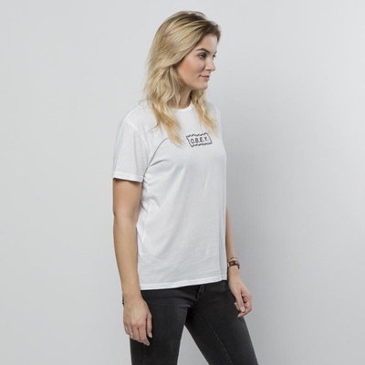 Obey women t-shirt Labour Of Love Chain optic white