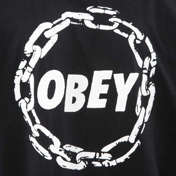 Obey koszulka t-shirt Obey Jumble Chain black
