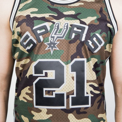 Koszulka Mitchell & Ness San Antonio Spurs #21 Tim Duncan camo Swingman Jersey 