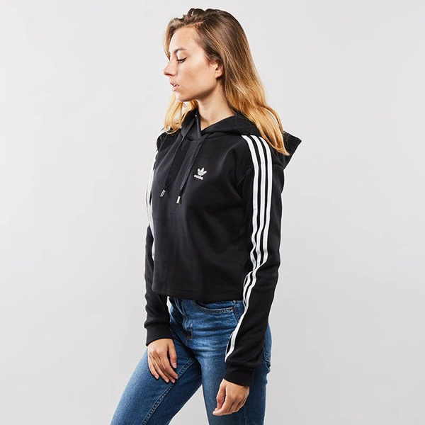 Bluza damska Adidas Originals 3 Stripes Hoodie black