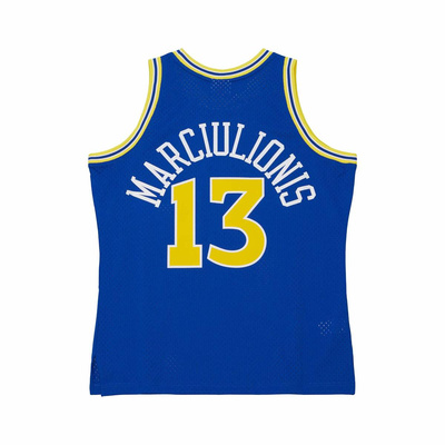 Mitchell & Ness Golden State Warriors #13 Sarunas Marciulionis Road Jersey royal