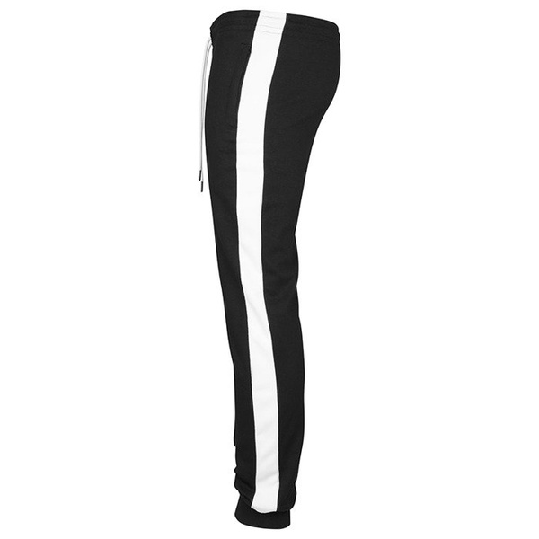 Spodnie dresowe Urban Classics 2-Tone Interlock Track Pants black / white