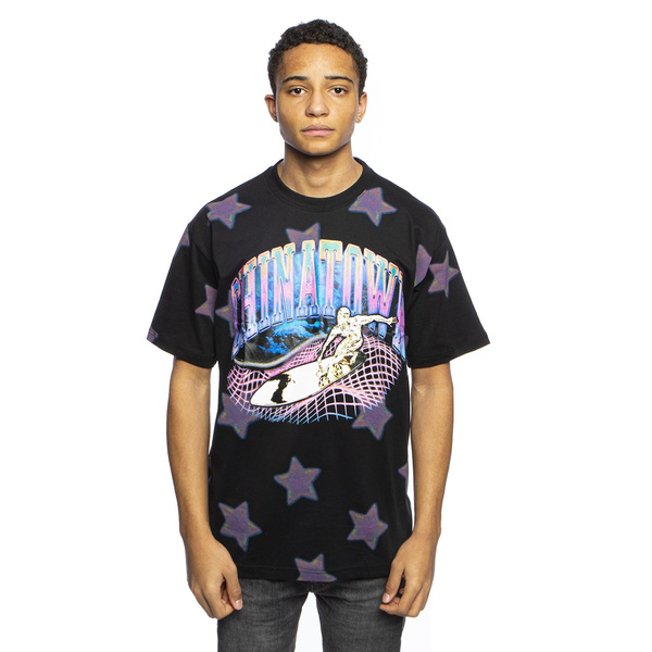 Koszulka Chinatown Market Ride The Wave Glitch Tee czarna