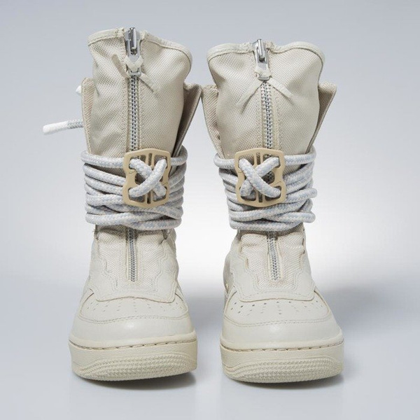 Sneakers buty zimowe damskie Nike SF AF1 High rathan / rathan - white AA3965-200