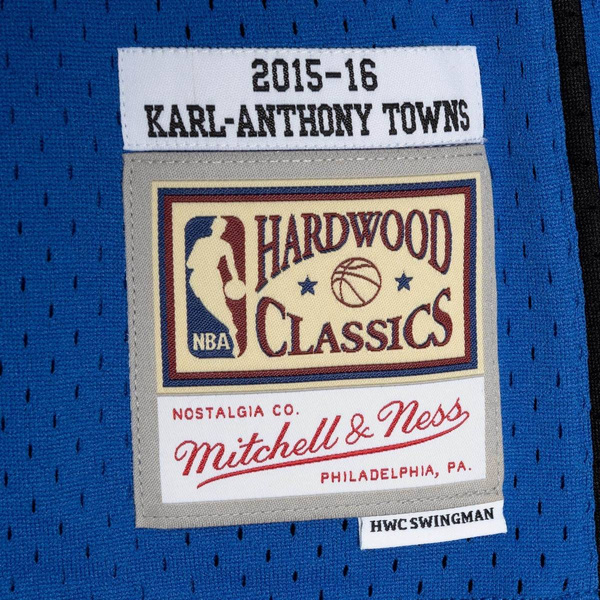 Koszulka Mitchell & Ness Minnesota Timberwolves #32 Anthony Towns Swingman Road Jersey niebieska