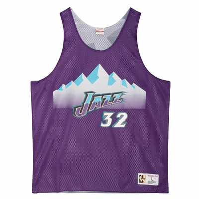 Koszulka Mitchell & Ness Utah Jazz Reversible Mesh Tank fioletowa