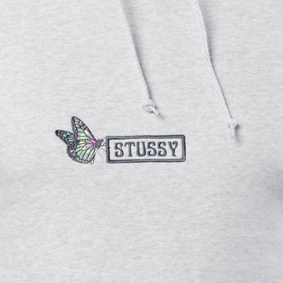 Bluza Stussy Batterfly App. Hood grey heather