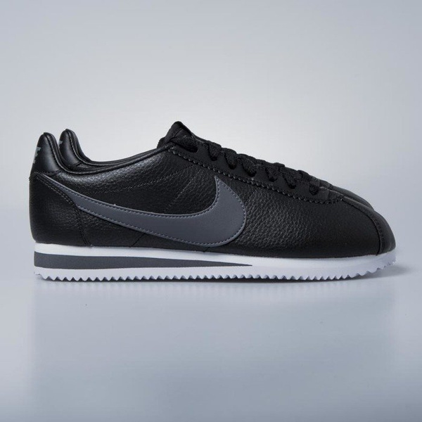 Sneakers buty Nike Classic Cortez Leather black / dark grey - white 749571-011
