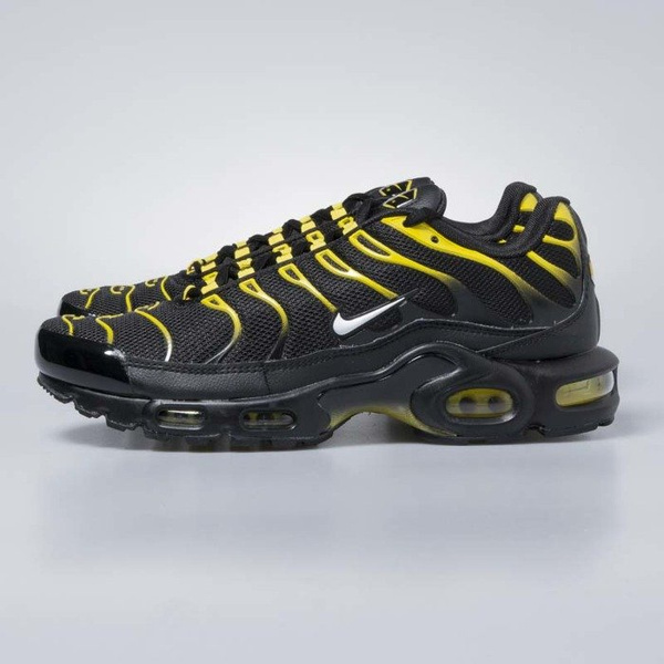 Sneakers buty Nike Air Max Plus black / white - vivid sulfur 852630-020
