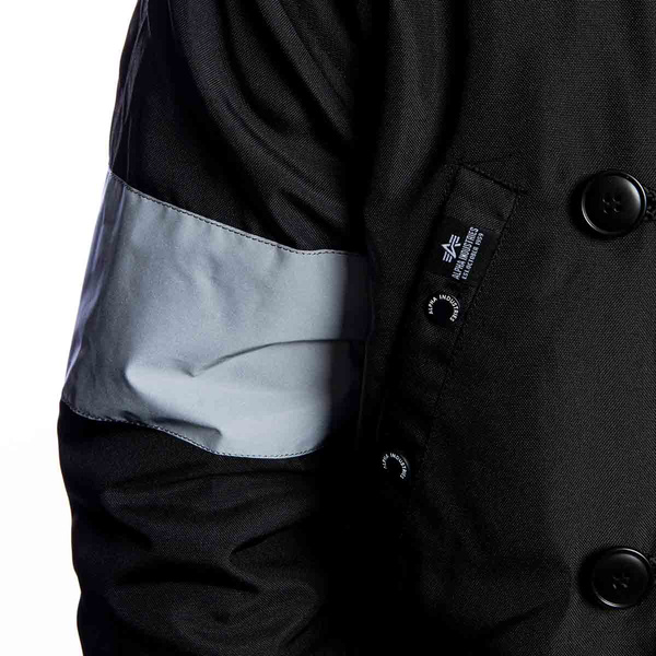 Kurtka zimowa Alpha Industries Reflective Stripes Jacket czarna