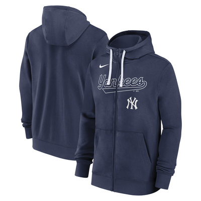 Nike MLB Knockout Script Full Zip Fleece New York Yankees navy