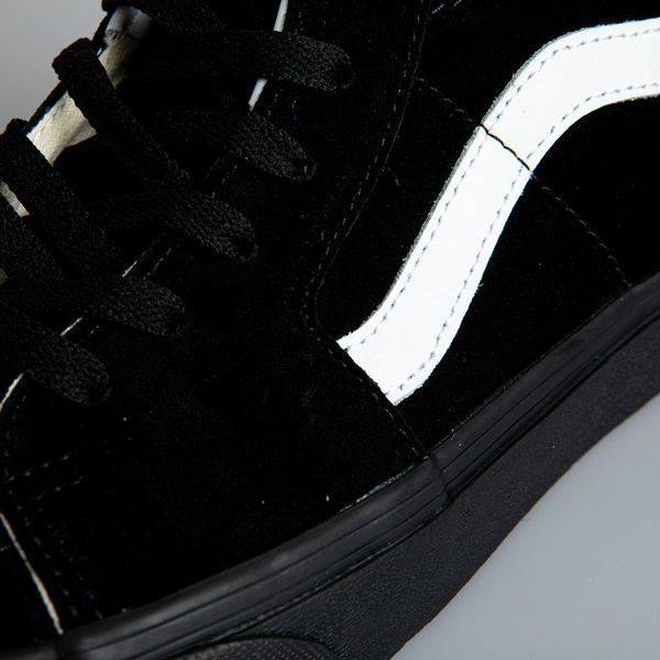 Sneakers buty Vans SK8-Hi Pig Suede czarne (VN0A4BV618L1)