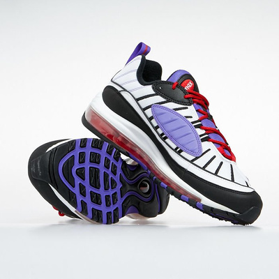 Sneakers buty Nike Air Max 98 white/black-psychic purple (640744-110)