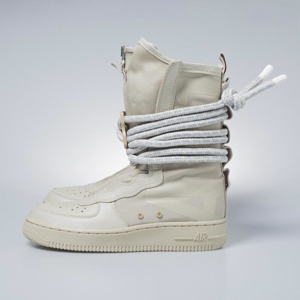 Sneakers buty zimowe damskie Nike SF AF1 High rathan / rathan - white AA3965-200