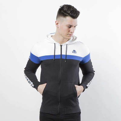 Kappa Sweatshirt Authentic Anabe black / white / blue 303WFG0-908