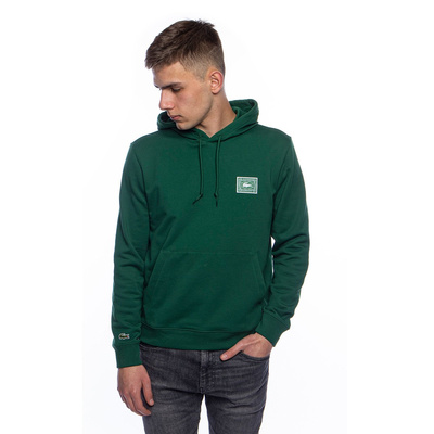 Lacoste Men's Cotton Fleece Hooded Sweatshirt green