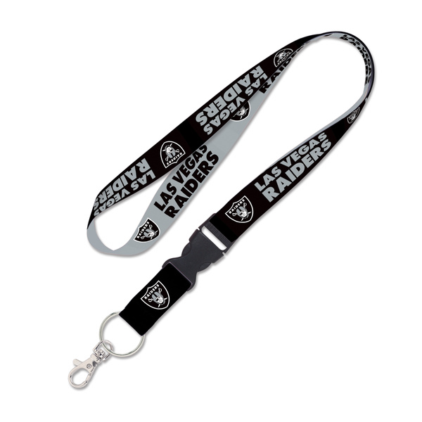 Smycz WinCraft NFL Lanyard w/detachable buckle 1" Las Vegas Raiders
