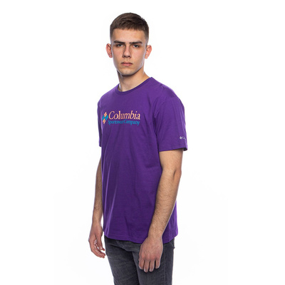 Columbia CSC Basic Print Logo T-shirt purple