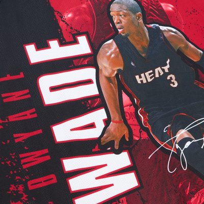 Mitchell & Ness tank top Miami Heat Player Burst Mesh Tank red