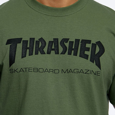Thrasher t-shirt Skate Mag army green