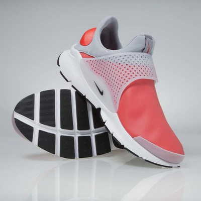 Sneakers buty Nike Sock Dart SE max orange / black - wolf grey 911404-800