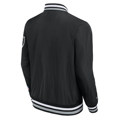 Fanatics NFL Sateen Jacket Las Vegas Raiders black/sport grey heather