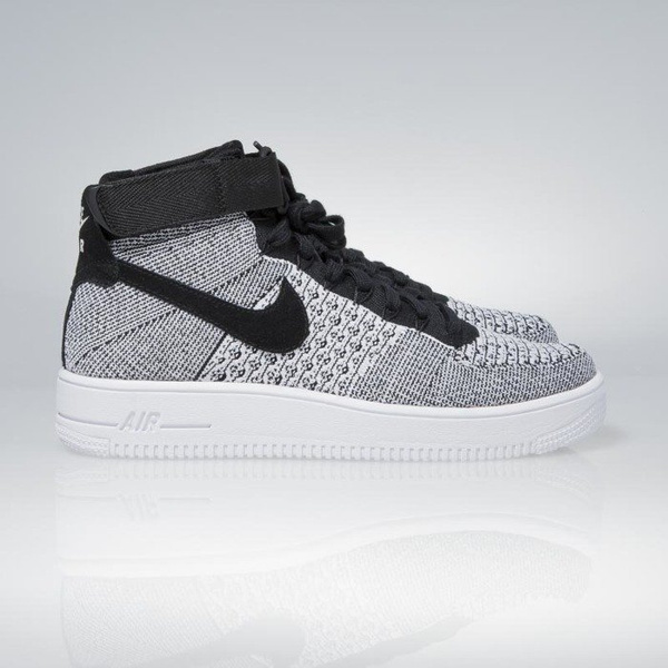 Sneakers buty Nike Air Force 1 Ultra Flyknit Mid black / black-white 817420-005