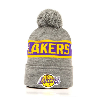 Czapka zimowa Mitchell & Ness Los Angeles Lakers Beanie grey/purple Team Tone Knit