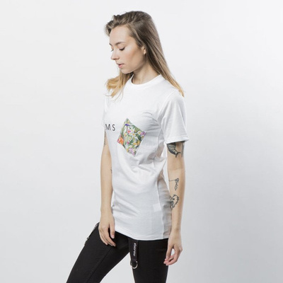Women T-Shirt Majors Pocket palm white