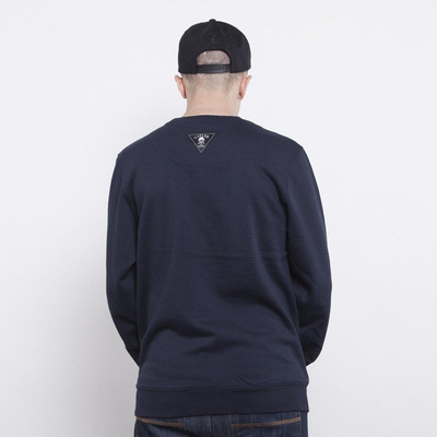 Cayler & Sons bluza Roll Light Smoke crewneck deep navy / white / blue leaves