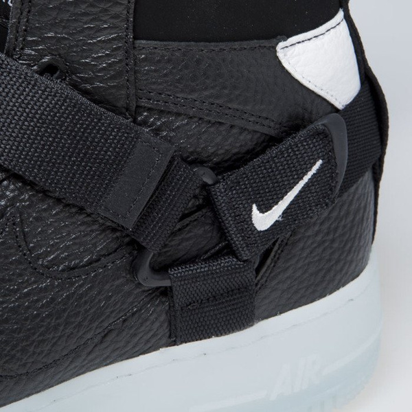 Sneakers buty Nike Air Force 1 Utility Mid black / half blue-white (AQ9758-001)