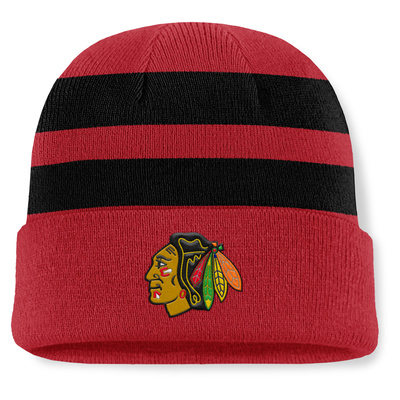 Czapka Fanatics NHL Swipe Cuffed Beanie Chicago Blackhawks Athletic Red/Black