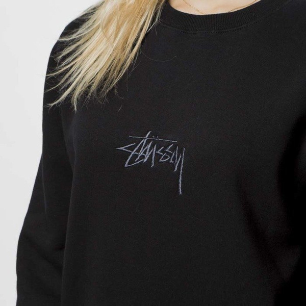 Bluza damska Stussy Sweatshirt Stock App. Crew black WMNS