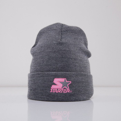 Starter beanie Brnd Mark Knit grey/pink ST477