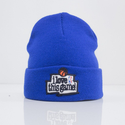 Mitchell & Ness beanie I Love This Game blue KS25Z