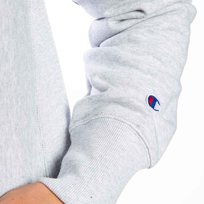 Champion Sweatshirt C Logo Reverse Weave Hoodie grey heather