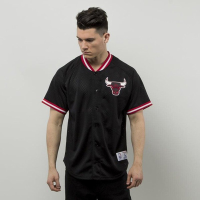 Koszulka Mitchell & Ness jersey Chicago Bulls black Seasoned Pro Mesh Button Front