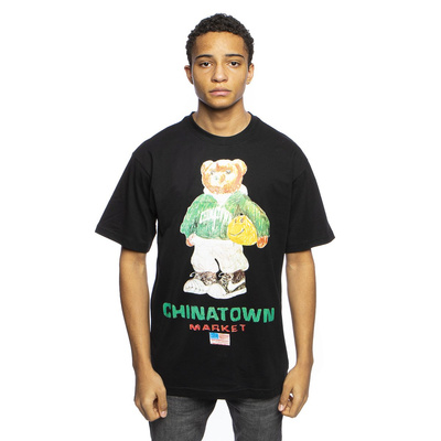 T-shirt Chinatown Market Smiley Sketch Basketball black