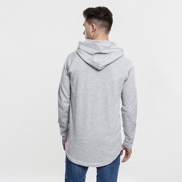 Urban Classics bluza Long Shaped Terry Hoody grey TB1779