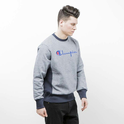 Champion sweatshirt Script Logo Crew navy marl 209979F16-8952