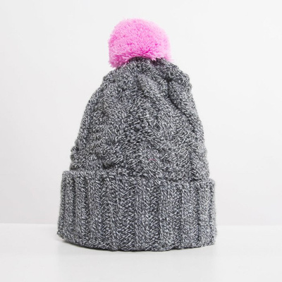 Jungmob Mess Beanie grey / pink