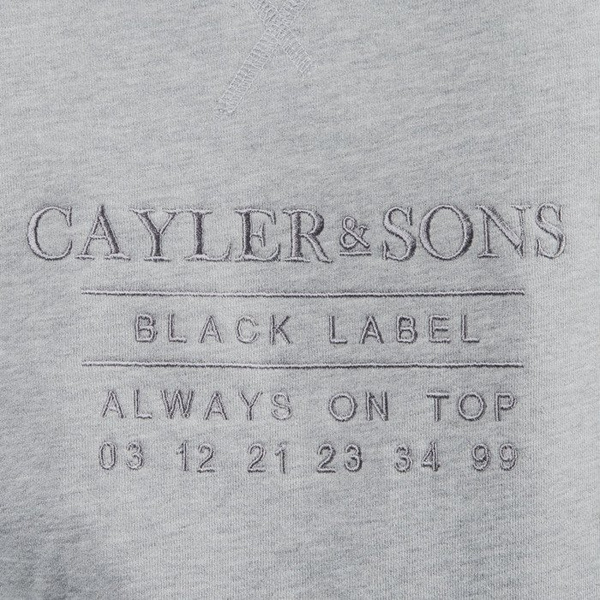 Cayler & Sons BLACK LABEL bluza Box Cut Off Layer Crewneck grey heather / grey BL-CAY-SU16-AP-03-01